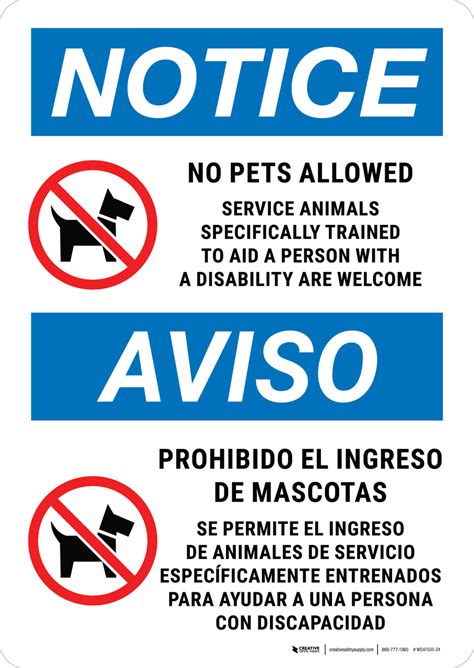 pets are allowed in spanish.